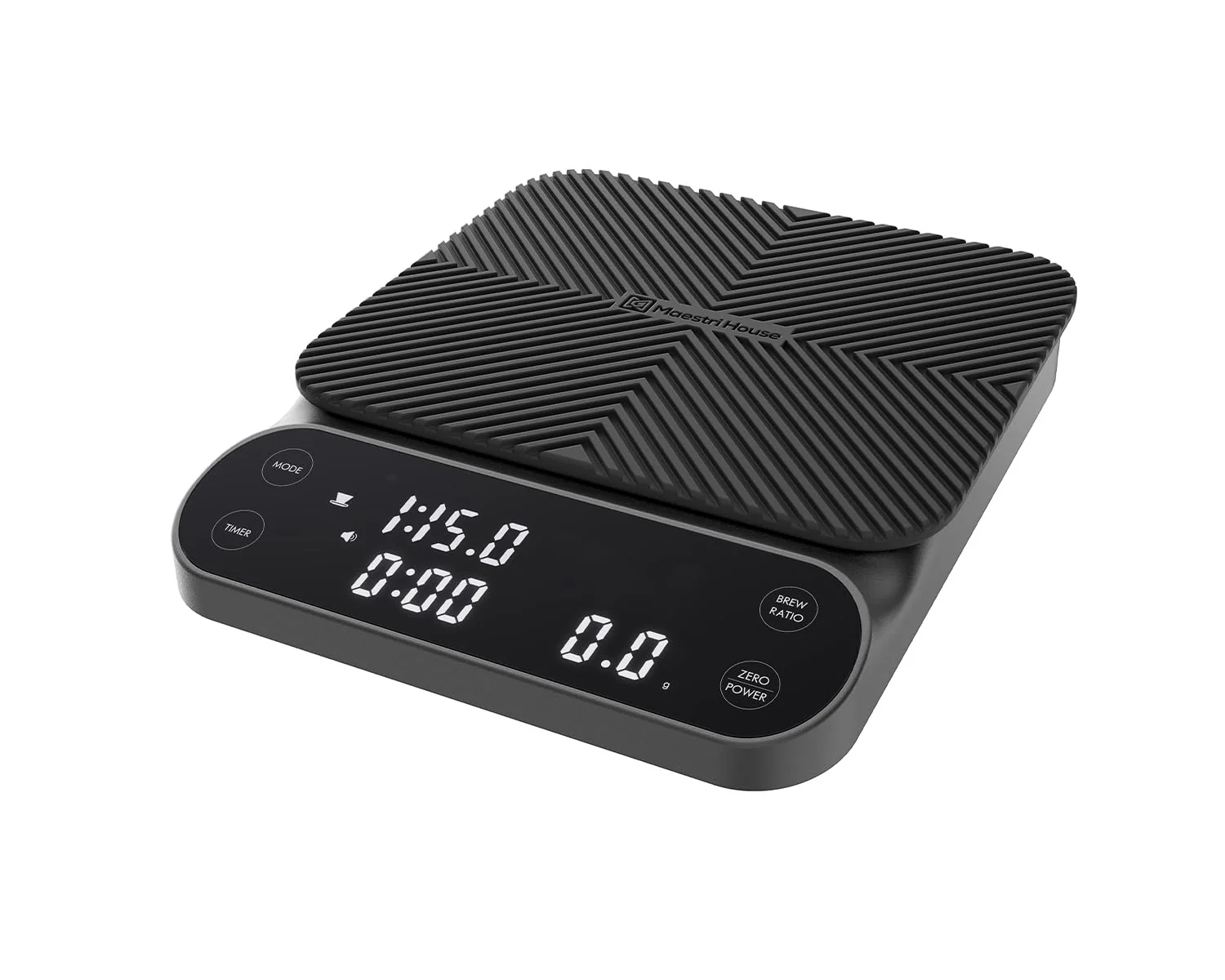 Official Maestri House S3 Coffee Scale with Timer 3kg 0.1g Rechargeable Digital Scale 3 Brew Modes Adjustable Ratios Flow Rate Display Next-Generation