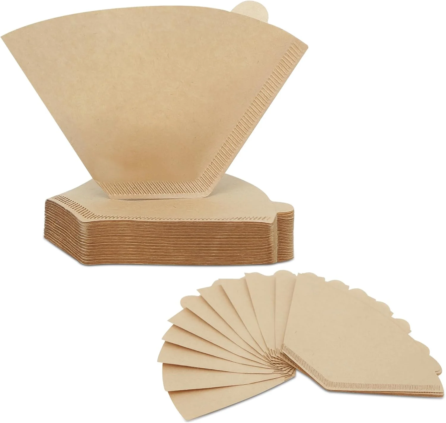 Quality Coffee Filters 4 Cone Paper 100 Count Unbleached-Disposable Pour Over Coffee Filter for Drip Coffee Maker Coffee Paper Filters 8-12 Cup Cone Coffee Filters 04 High-End