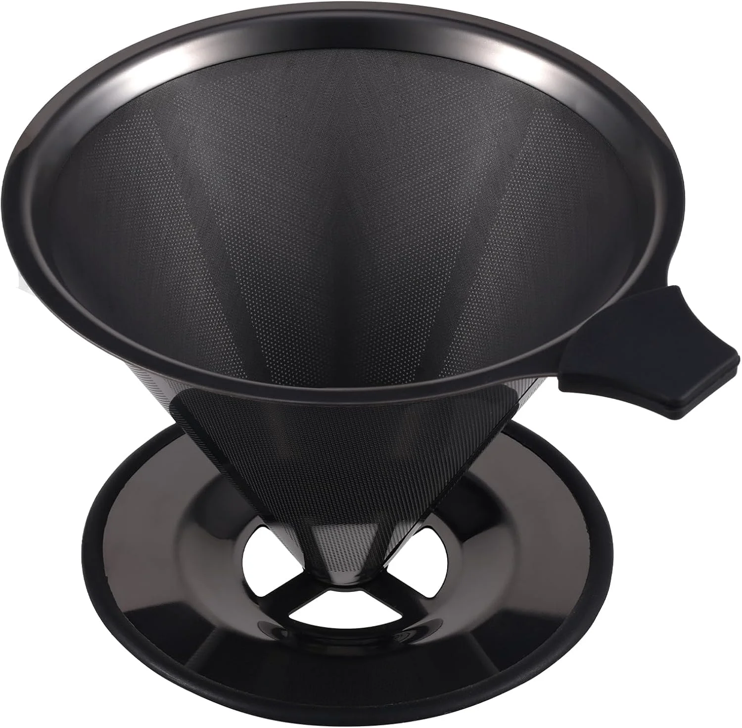 Superior 【2.0 Upgraded】 Stainless Steel Pour Over Coffee Maker Reusable Paperless Drip Coffee Filter and Coffee Strainer for Single Cup Hand Brew 1–6 Cup Relaxed