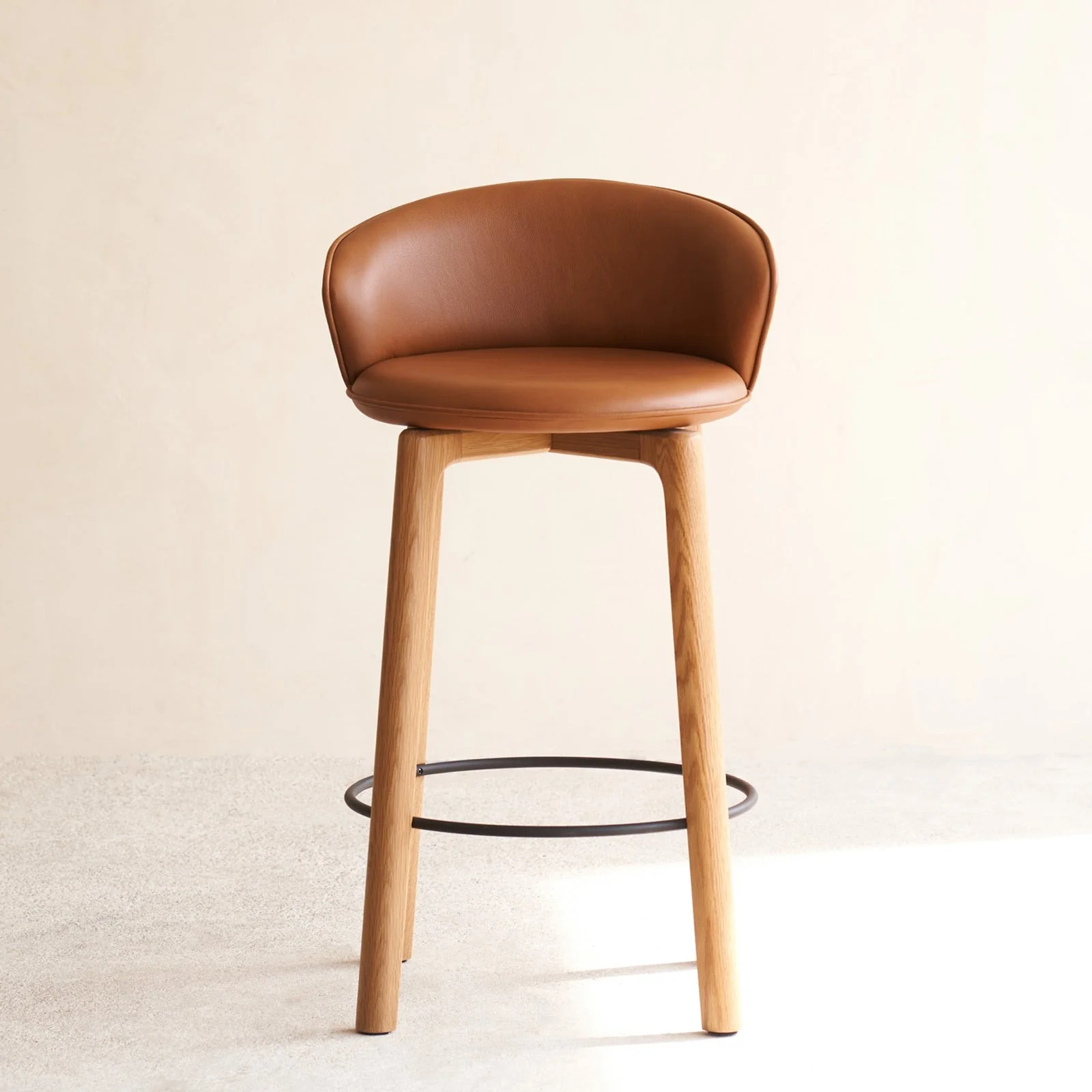 High-End Glide Counter Stool Saddle Enhanced
