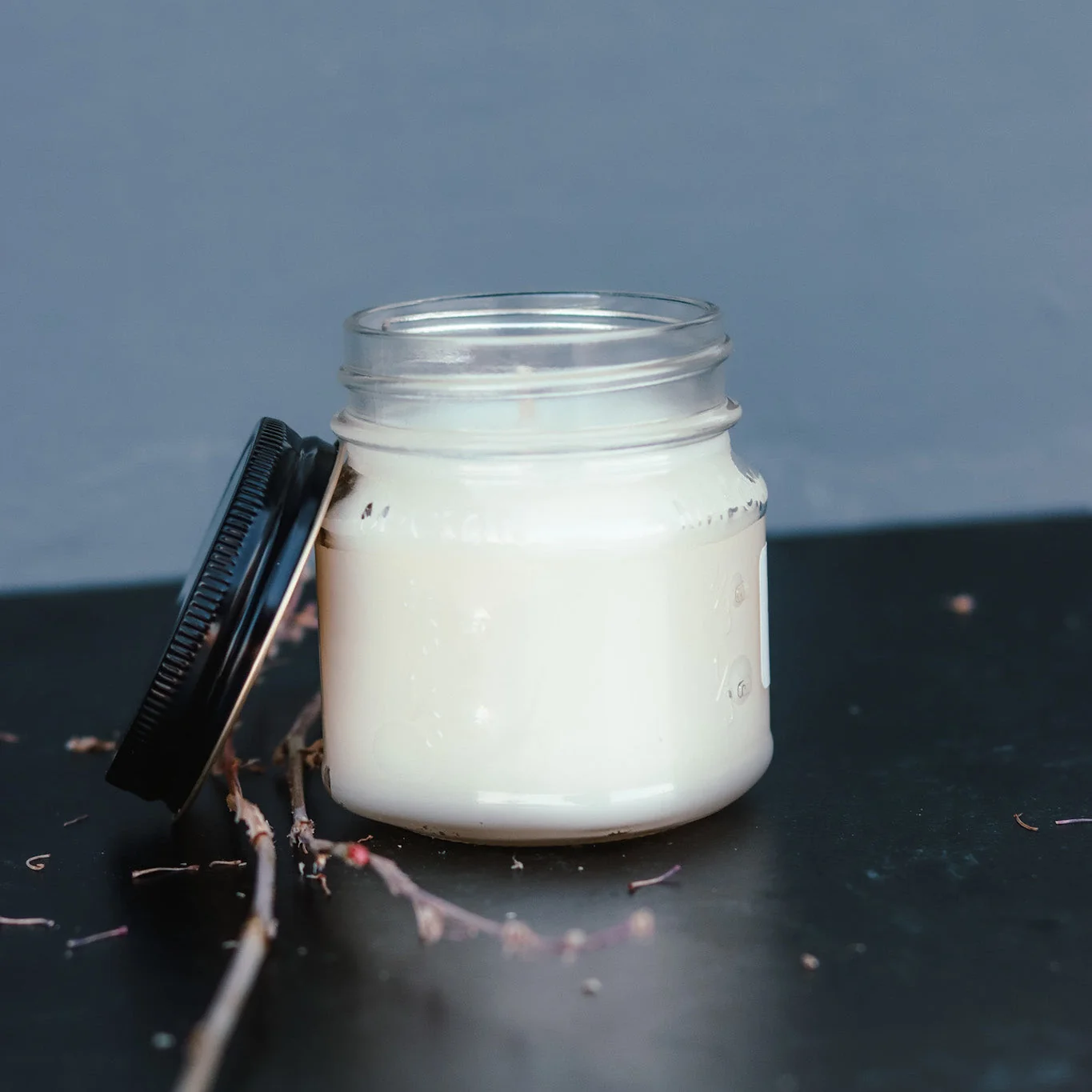 Practical 6.5 oz Mason Jar Soy Candle – Toasted Pumpkin Cranberry Authentic