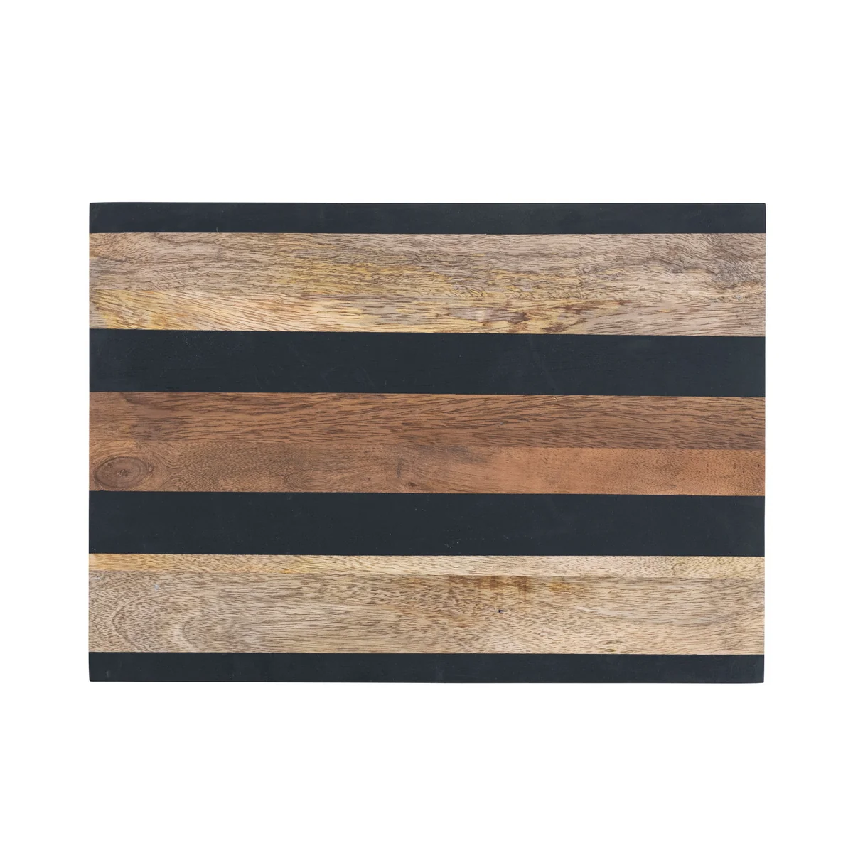 Stylish Mango Wood Cheese Cutting Board w Stripes Fine Crafted