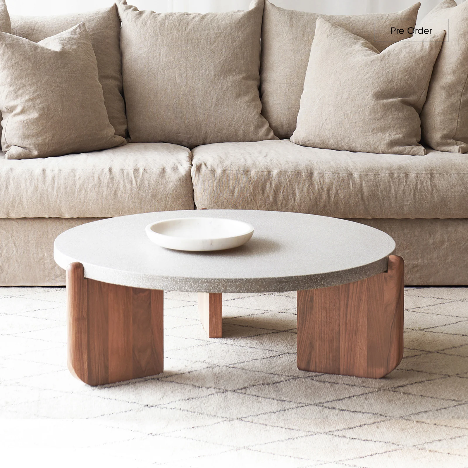 Healthy Native Coffee Table Grey Terrazzo – Bespoke Clean