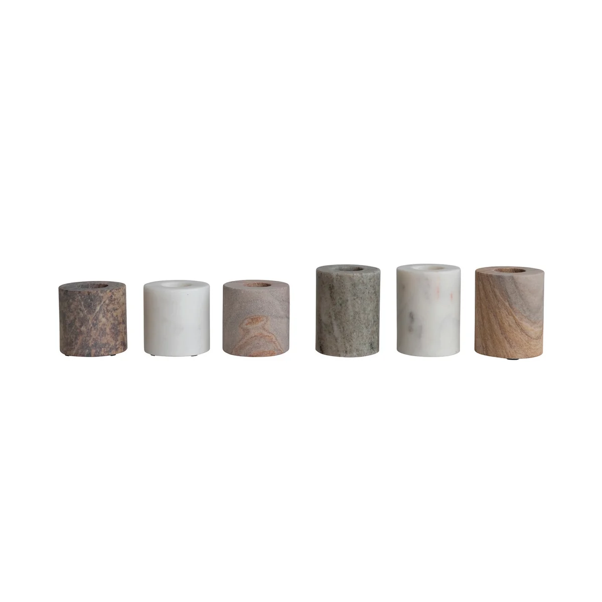 Soft Marble Taper Holders Practical