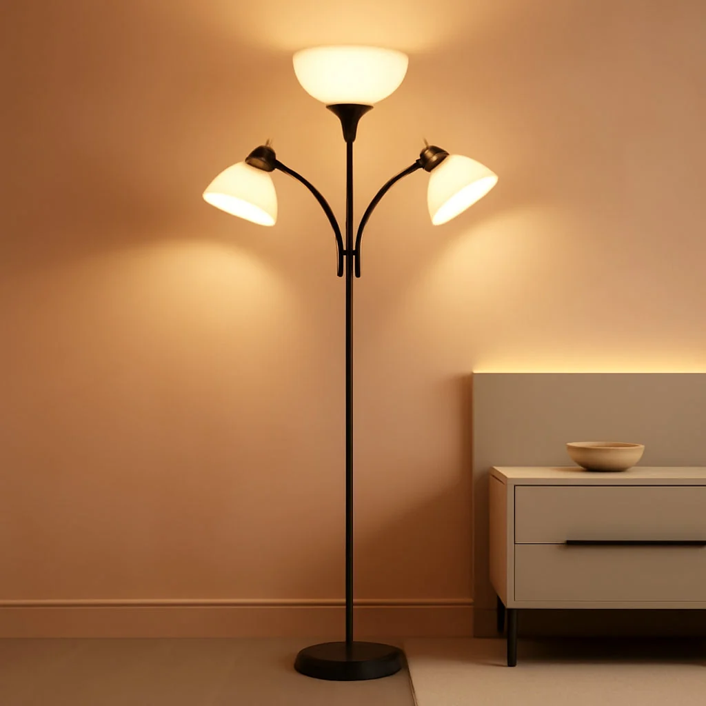 Fine 72-Inch Dimmable Black Torchiere Floor Lamp for Living Room Premium