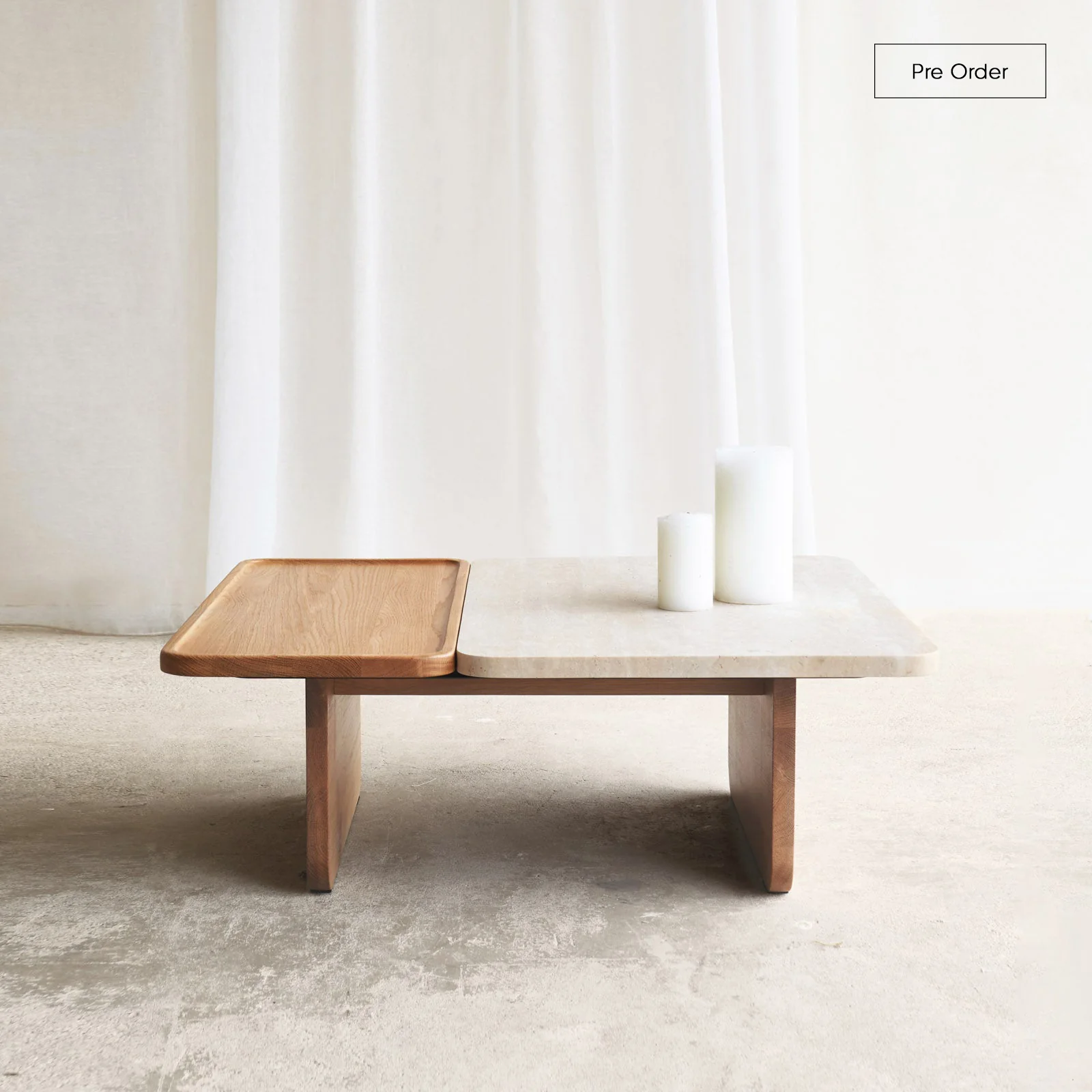 Fashionable Duo Coffee Table Travertine – Bespoke Certified