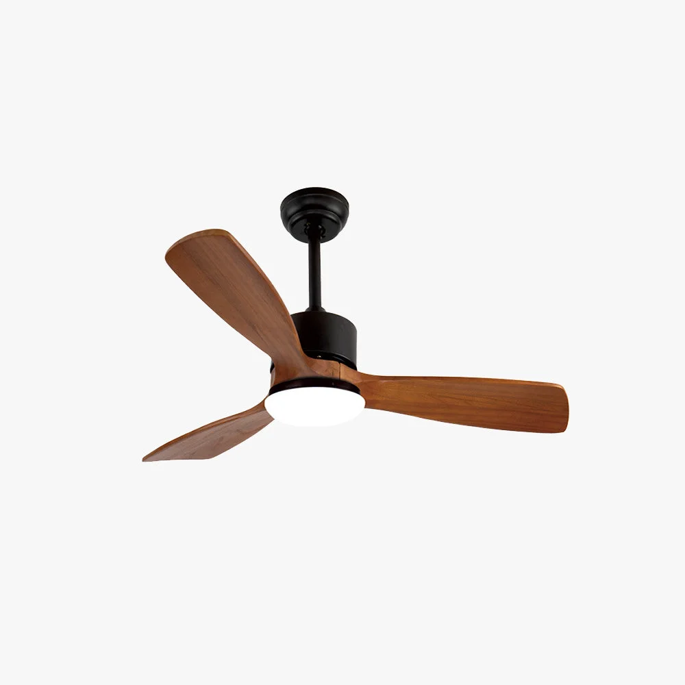 Quality Haydn 3-Blade Modern DC Ceiling Fan 2 Color Metal Wood 52” Next-Generation