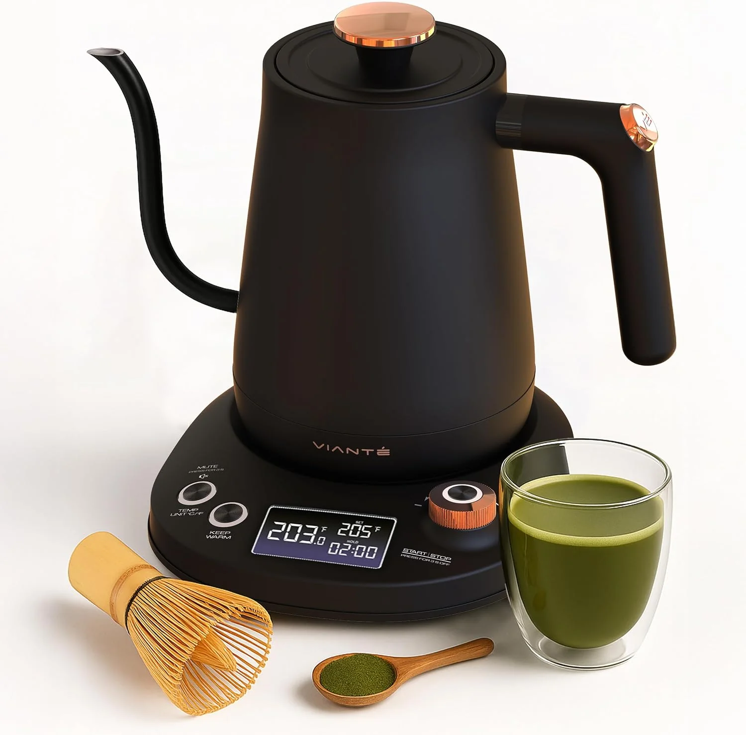 First-Class Viante Electric Gooseneck Kettle 0.8L Pour Over Coffee amp Tea Temp Control Lightweight