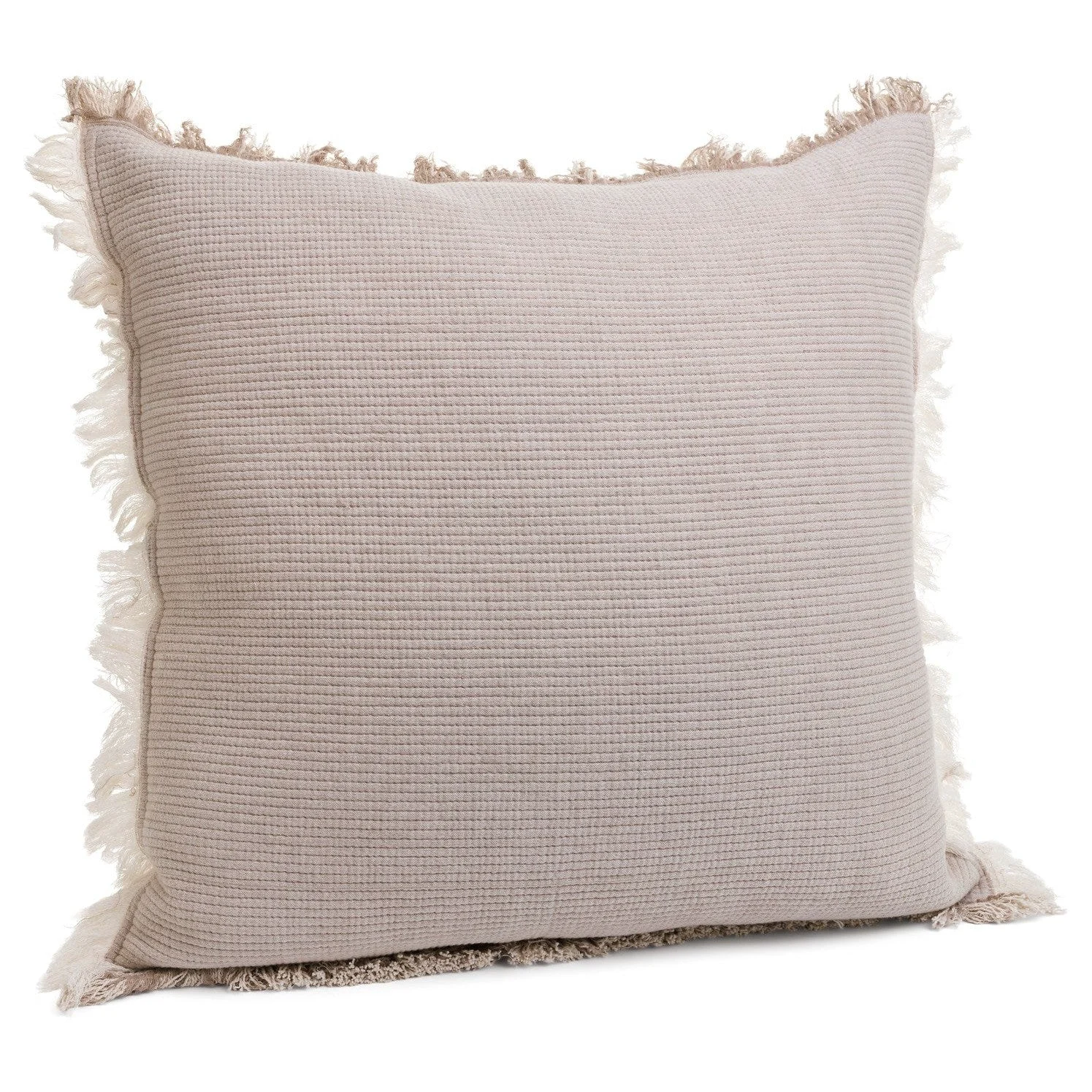 Powerful Cush Cott Reversible Taupe-beige Pillow Soft