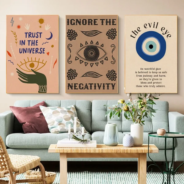 Long-Lasting Abstract Eye Quotes Canvas Art Soft