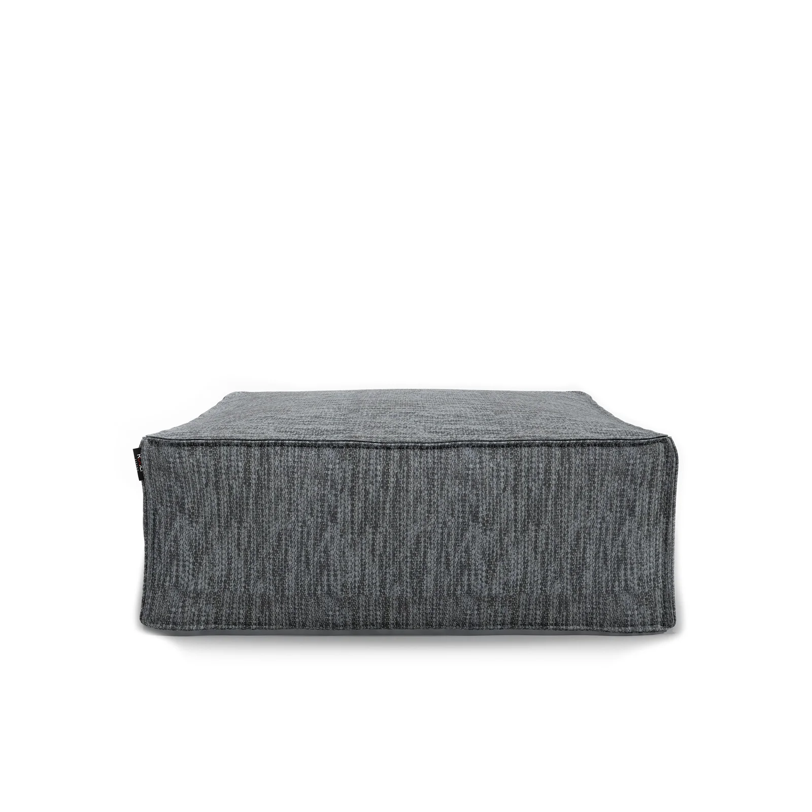 Fine Silky Square Pouf Anthracite 95cm Elite