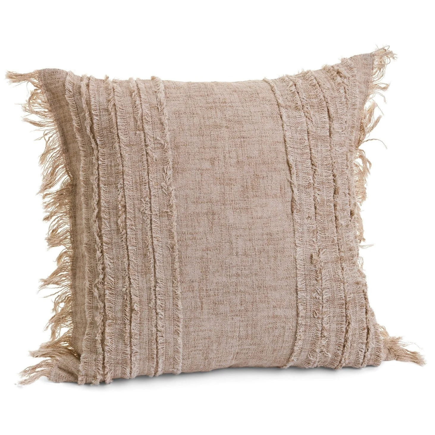 Minimalist Cus Linen cott W Fringe Det Pillow Optimized