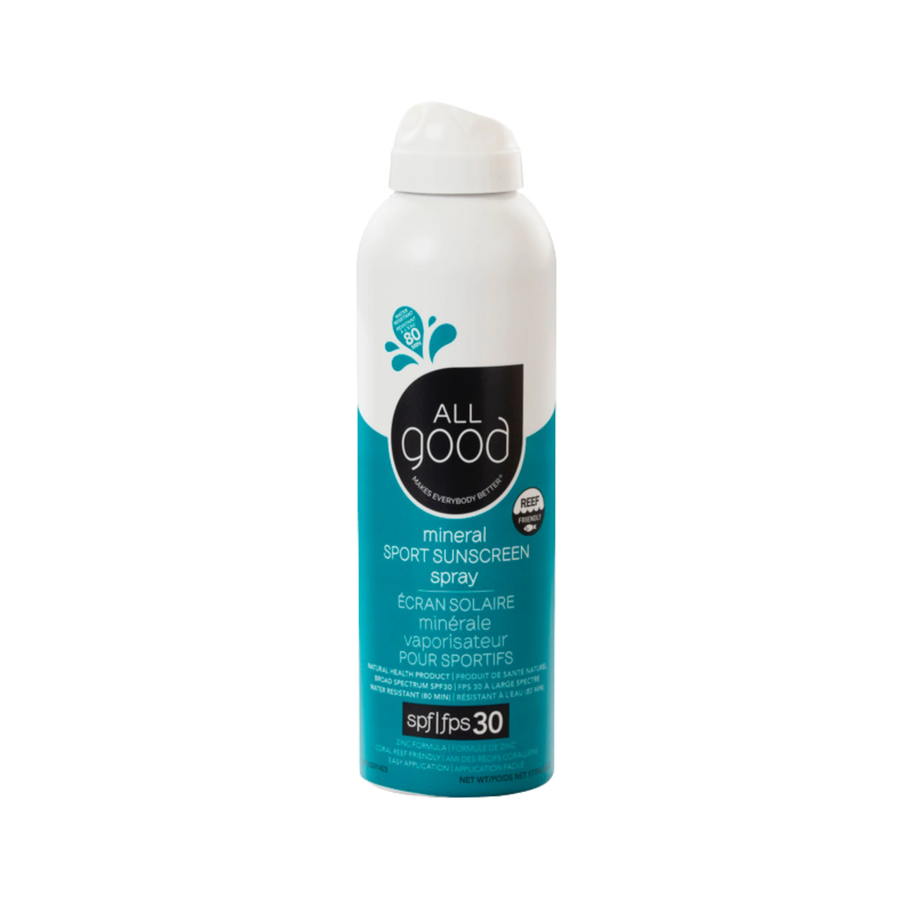 Versatile All Good Sport Sunscreen Spray – SPF 30 Fast