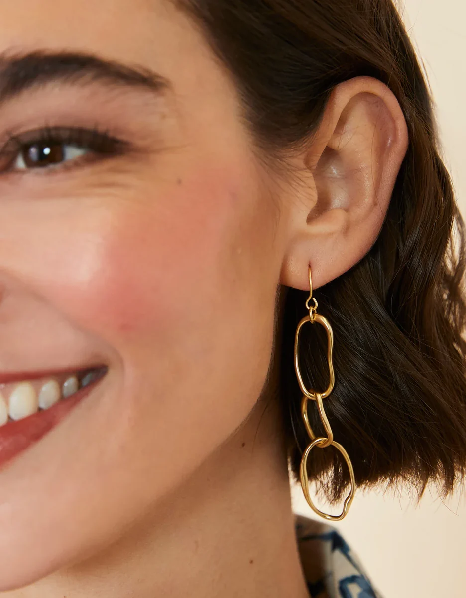 Classic River Club Earrings Gold Official