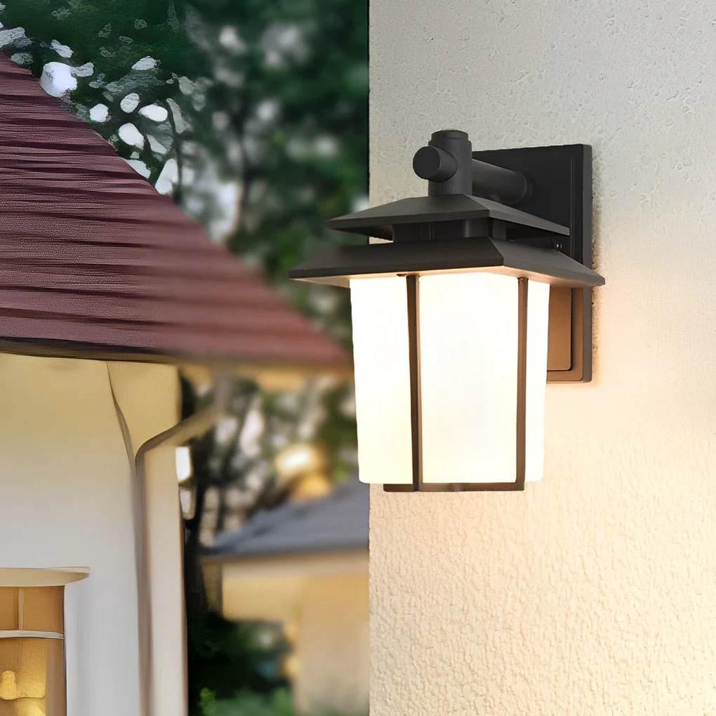 Contemporary Vintage Glass Aluminum Waterproof European Style Outdoor Wall Sconces Lighting Outstanding