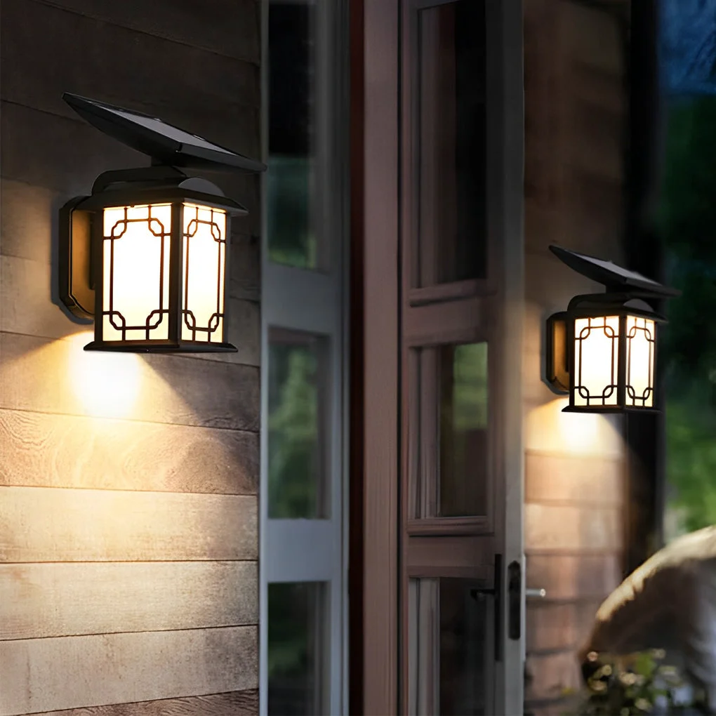 Fine Vintage Waterproof LED Dimmable with Remote Solar Wall Lights Outdoor Trusted