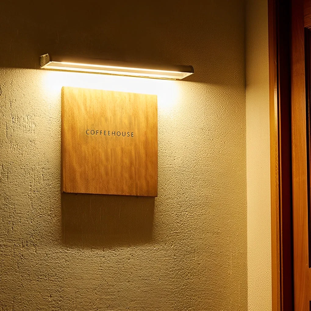 Verified Rectangular Adjustable Waterproof LED Modern Signboard Solar Wall Lamp Original