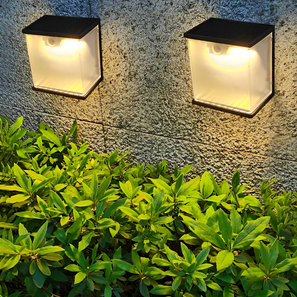 Classic Square Intelligent Motion Sensor LED Waterproof Solar Outdoor Lights Easy-to-Use