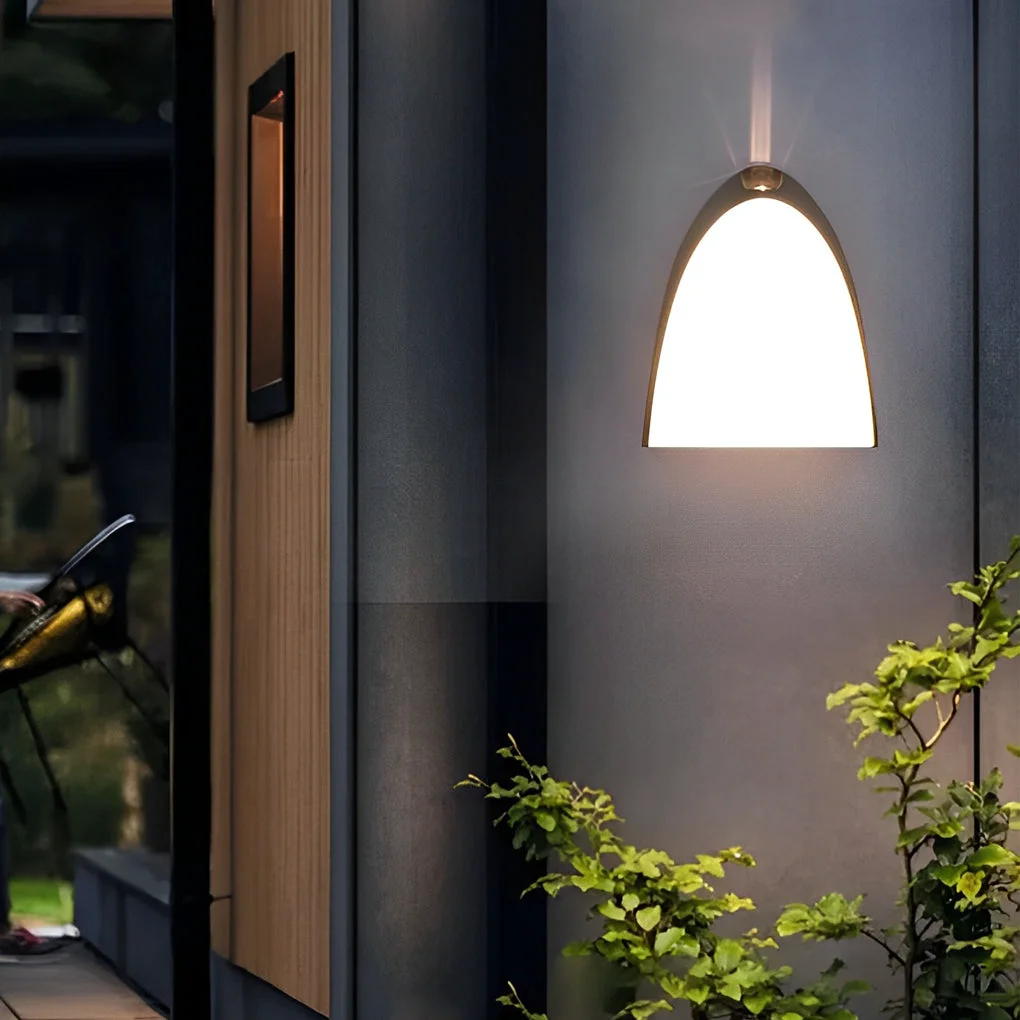 Lightweight Creative LED Waterproof Aluminum Black Modern Outdoor Wall Sconce Lighting First-Class