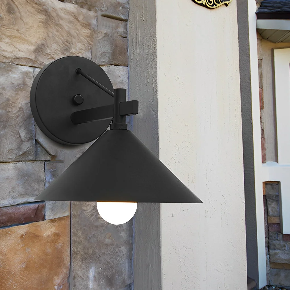 Healthy Conical Simple Waterproof Retro American-style Outdoor Wall Sconce Lighting Minimalist