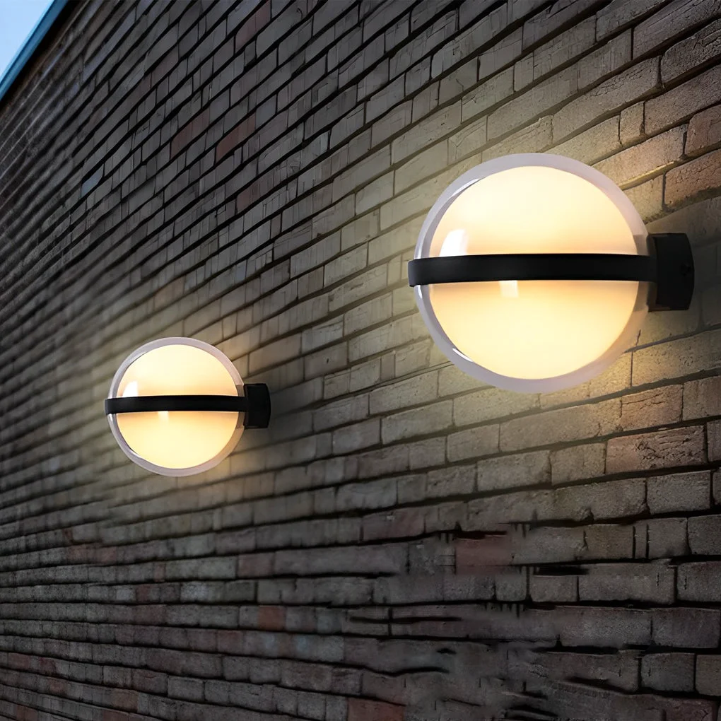 Clean Creative Round Up and Down Light LED Waterproof Outdoor Wall Lamp Solid