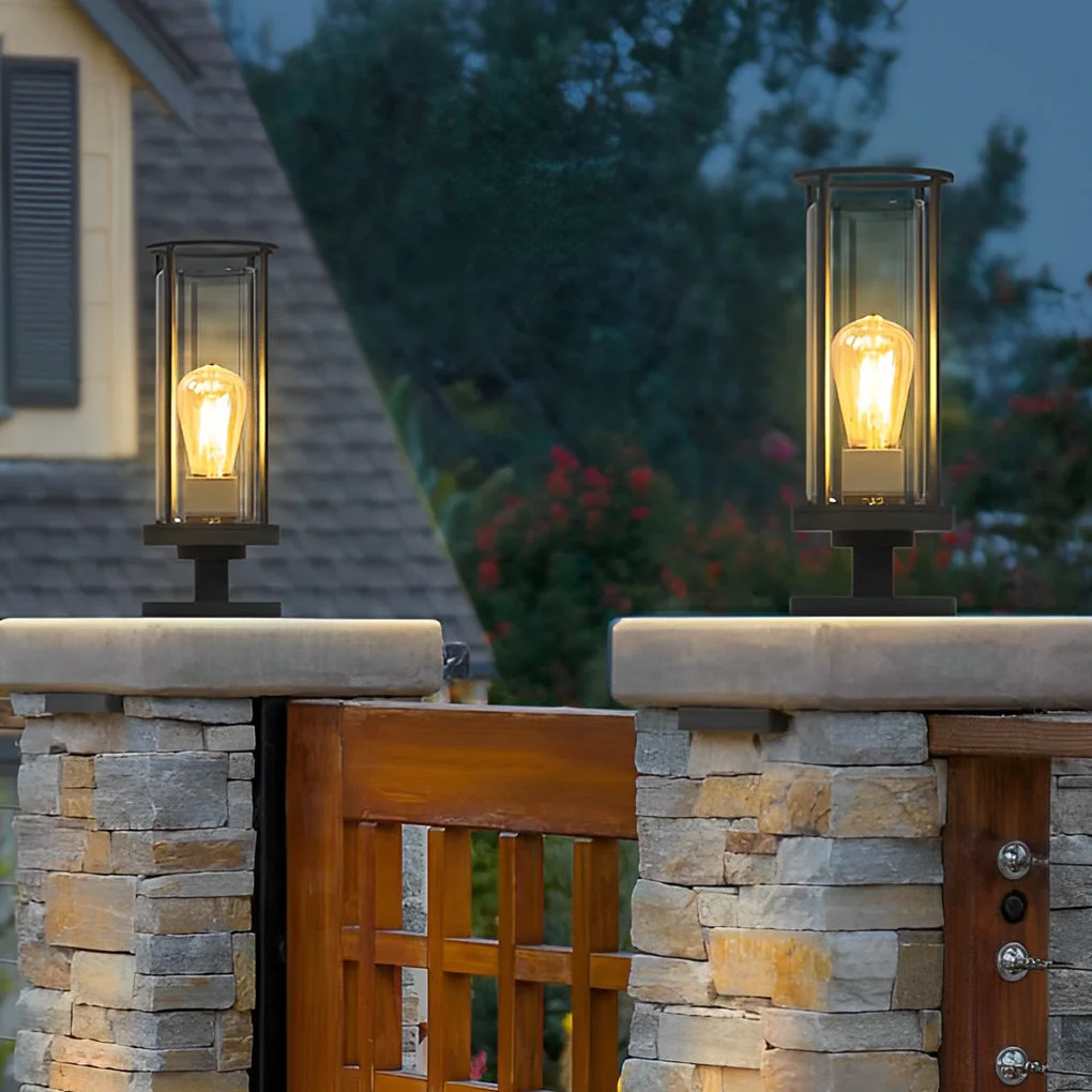 Contemporary Minimalist Round Waterproof Retro Wall Lamp Outdoor Lawn Lights Path Lights Official