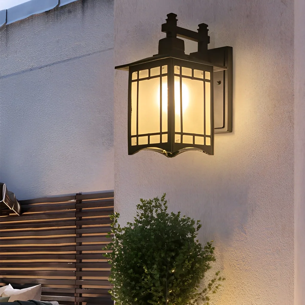 Certified Retro Waterproof LED Vintage Solar Wall Lamp with Remote Wall Sconce Lighting Soft