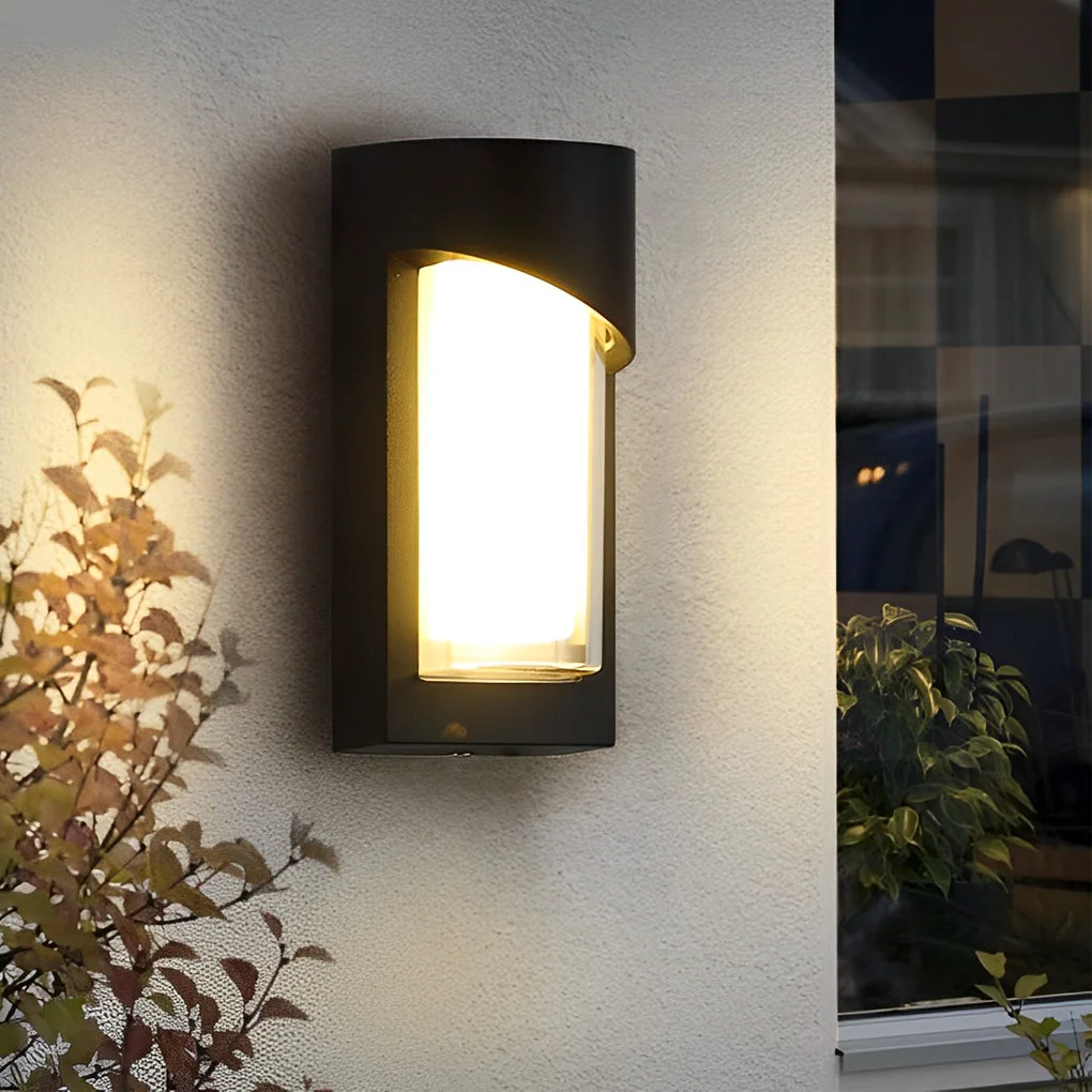 Expertly Made Creative Waterproof LED Black Modern Outdoor Wall Lamp Exterior Lights Fine Crafted