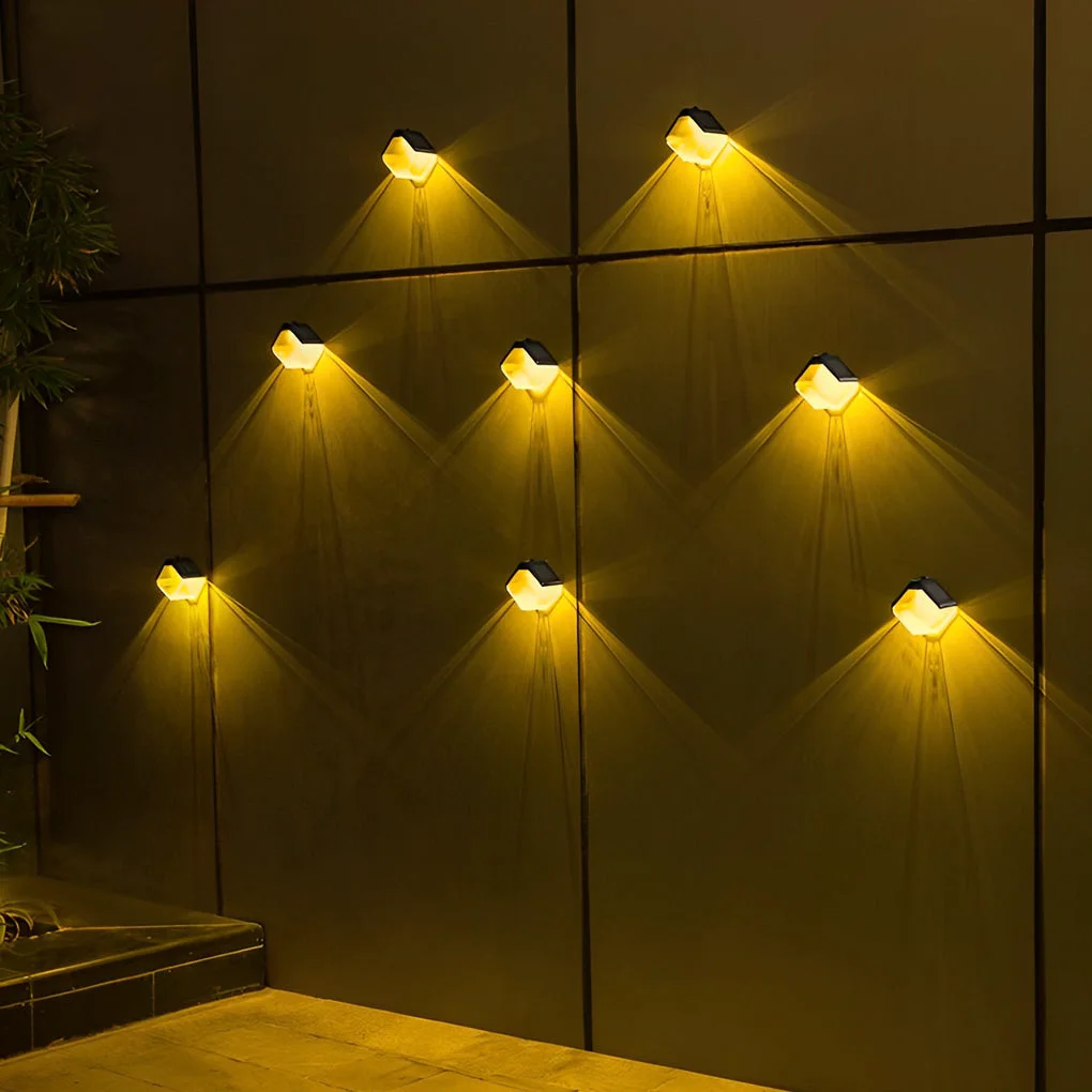 Contemporary 2Pcs Waterproof LED Multi Color Light Modern Solar Wall Washer Light Next-Generation