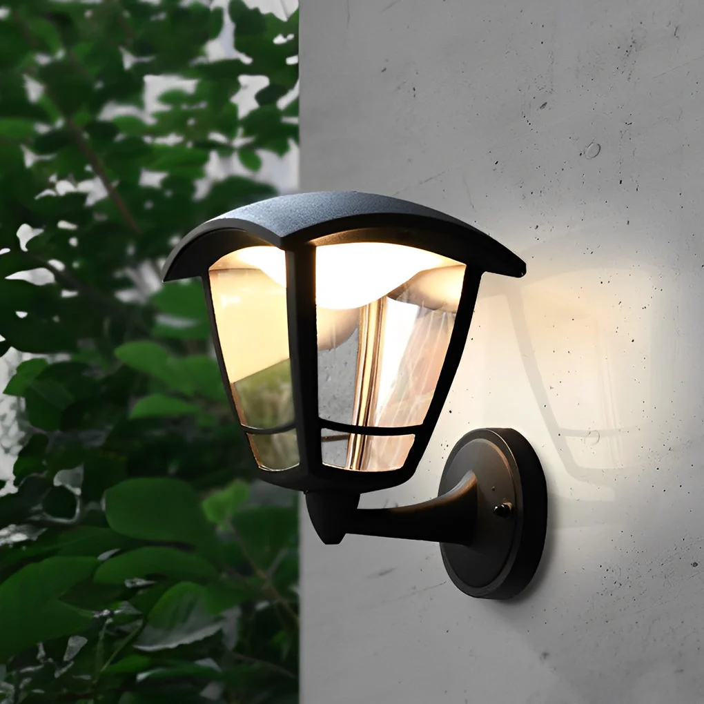 Sustainable Retro Waterproof Black Vintage Outdoor Wall Lamp Plug in Wall Sconce Lighting Certified