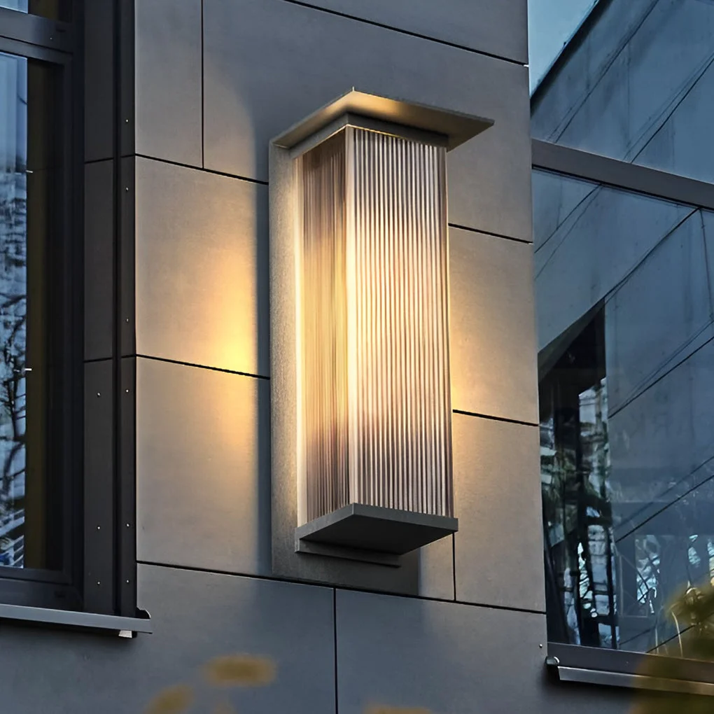 Next-Generation Rectangular Waterproof LED 3w Modern Outdoor Solar Wall Sconces Lighting Innovative