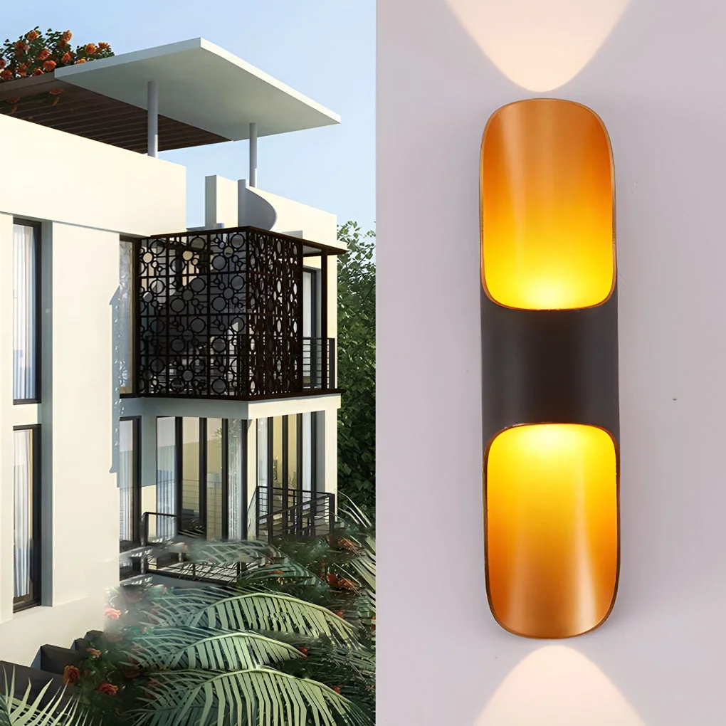 Fine Waterproof Up and Down Lights LED Modern Outdoor Wall Sconces Lighting Official