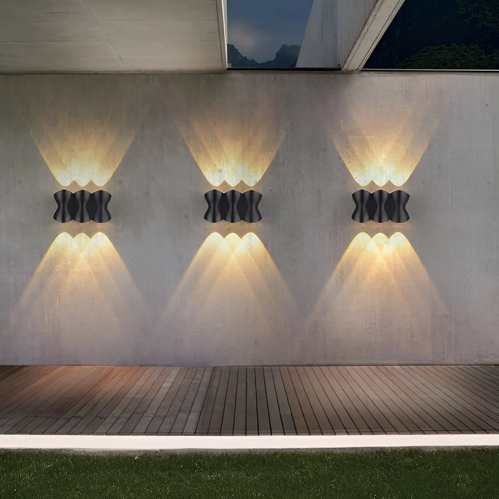 Original Creative LED Up and Down Lights Waterproof Modern Outdoor Wall Lamp Verified