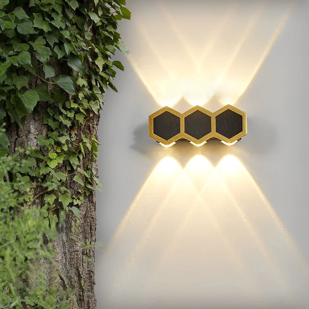 Clean Beehive-shaped LED Up and Down Lights Waterproof Modern Wall Washer Light Quality