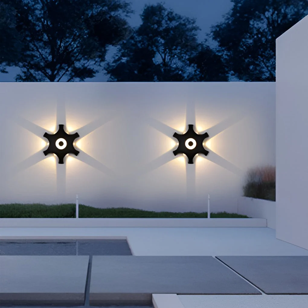Clean Flower Shaped LED Waterproof Nordic Wall Washer Lights Wall Sconces Lighting High-Grade