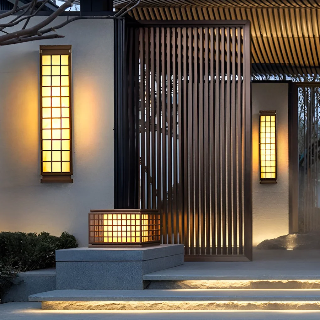 Clean Classic Rectangular T5 Waterproof Vintage Outdoor Wall Lights Fixture Premium Material