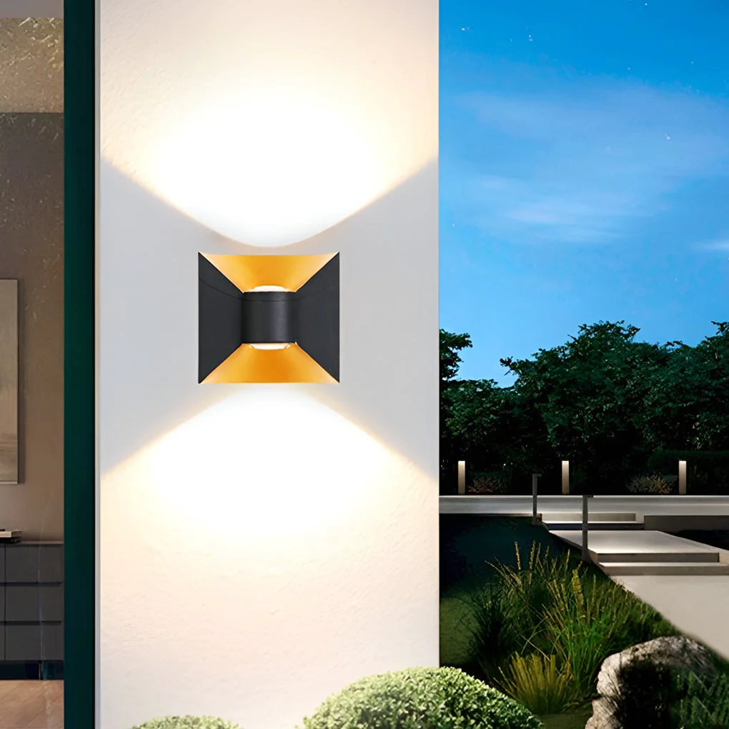 Exceptional Square Up and Down Lights 6W LED Waterproof Modern Outdoor Sconces Prestigious