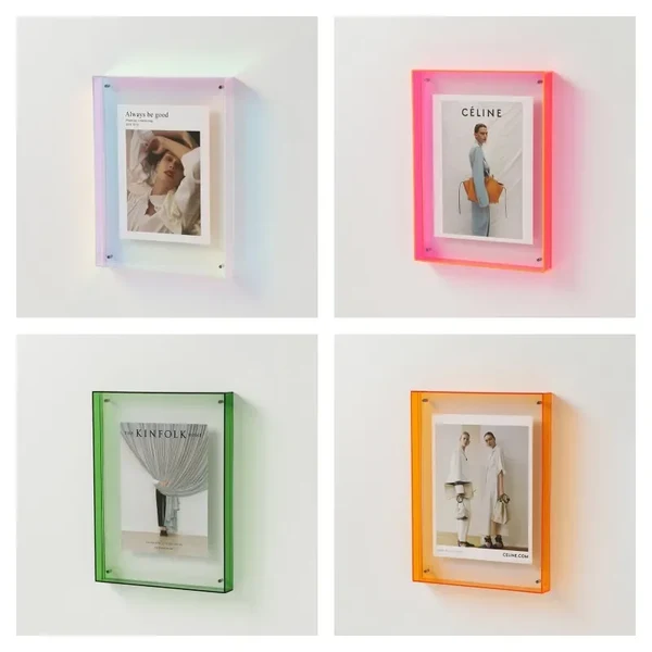Refined Double Sided Acrylic Photo Frame Genuine