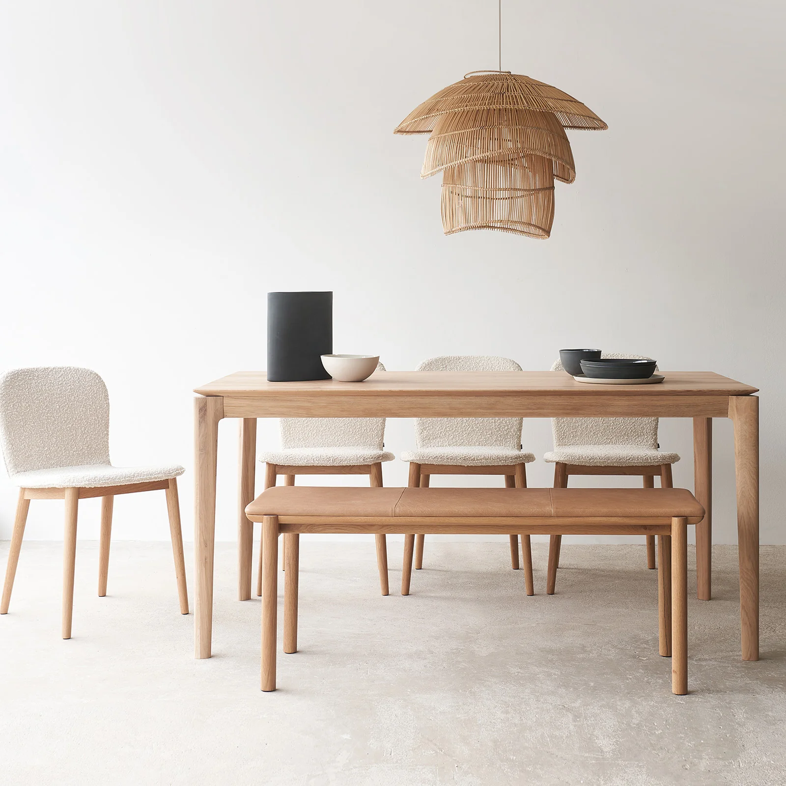 Fast Bok Dining Table Oak Comfortable