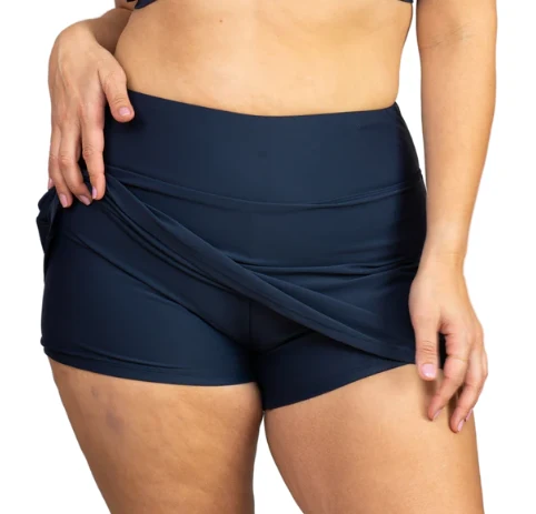 Comfortable Missy Skirted Swim Bottom – Navy Durable