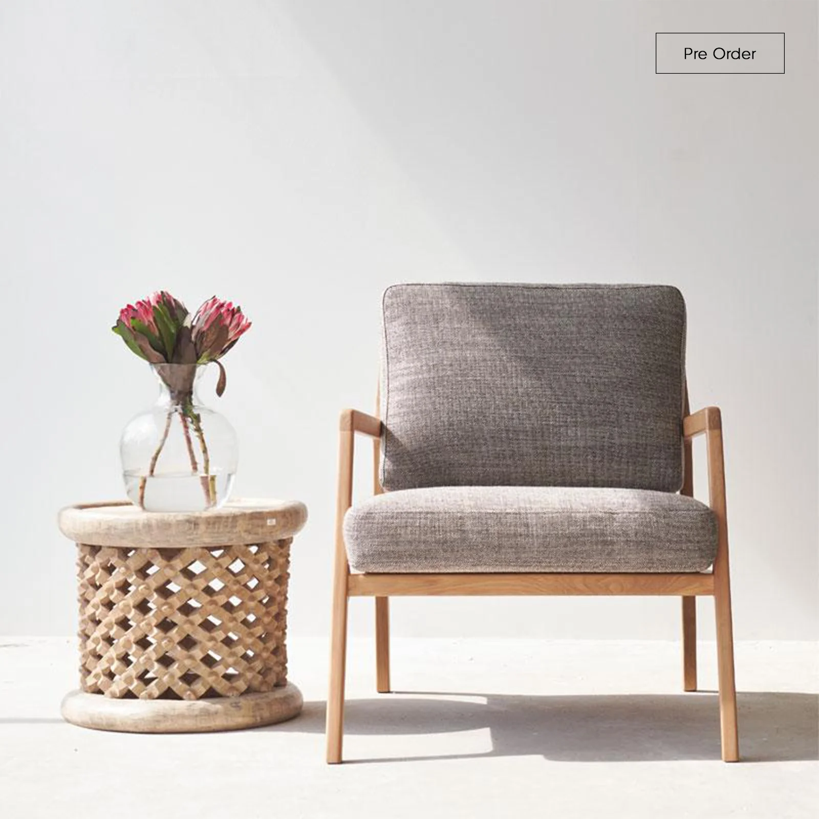 Premium Material Nysse Fabric Armchair Bespoke Powerful