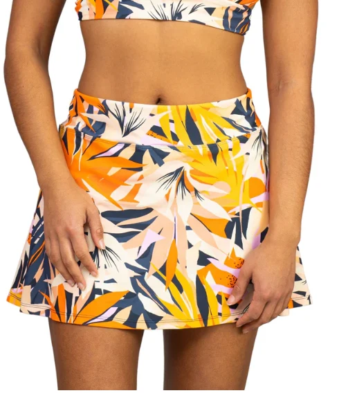 Lightweight Wanderlust Missy Side Zipper Swim Skirt w Pockets Original