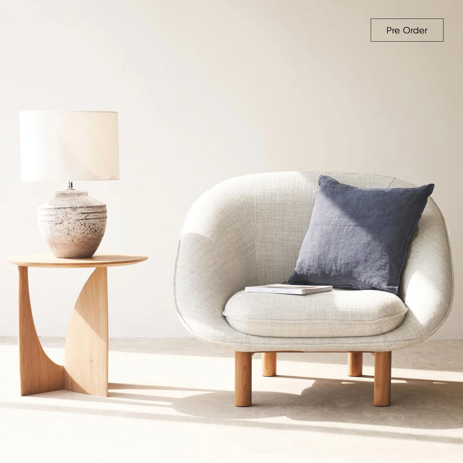 First-Class Portobello Fabric Armchair Bespoke Comfortable