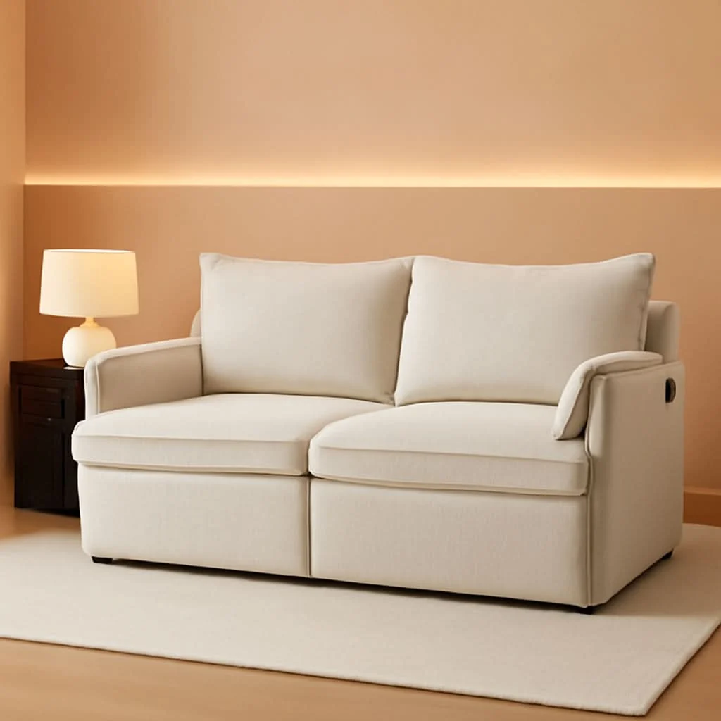 Durable Convertible King Sofa Bed with USB Charging and Pockets Soft