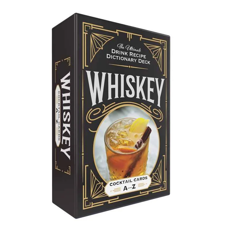 Certified Whiskey Cocktail Cards A–Z by Adams Media Flashcards 80 pages English Versatile
