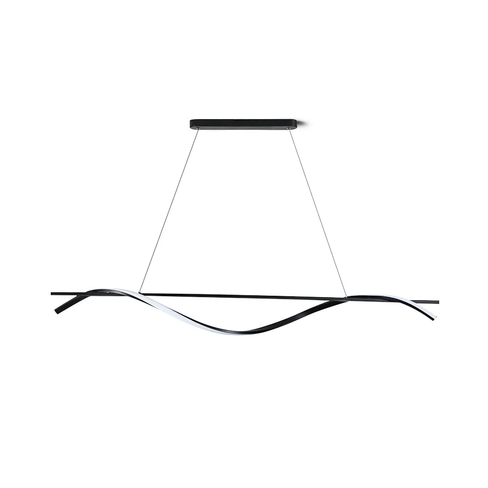 Reliable Black Wave Chandelier Green