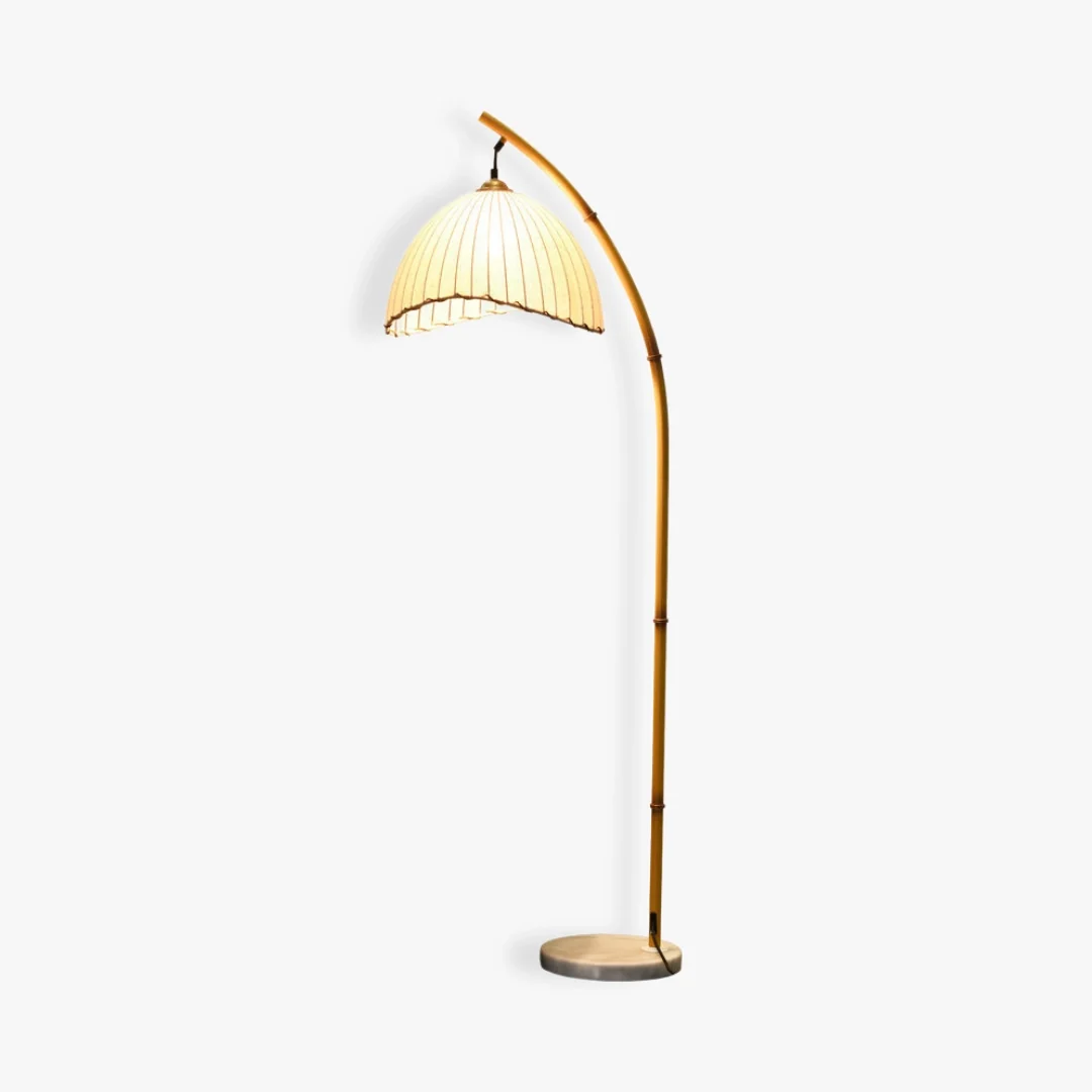 Reusable Vintage Bamboo Floor Lamp Convenient