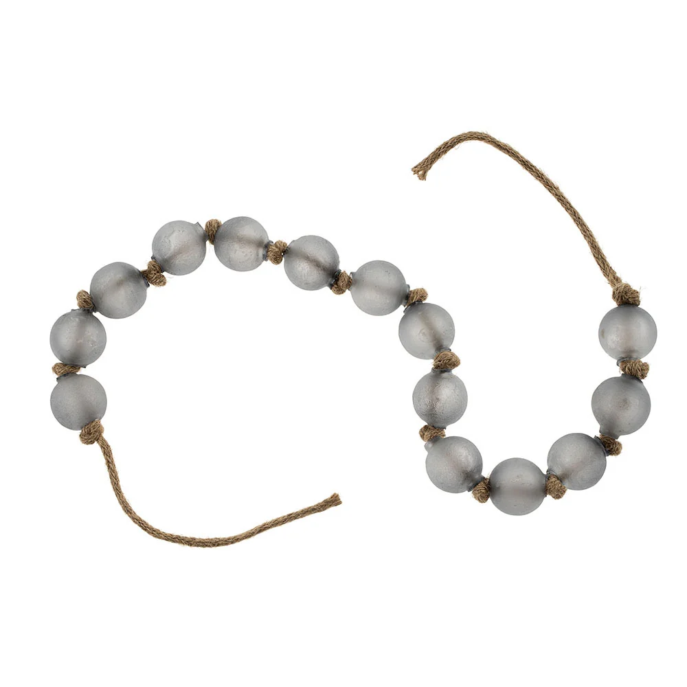 Authentic Beach Glass Beads Frosted Grey Trusted