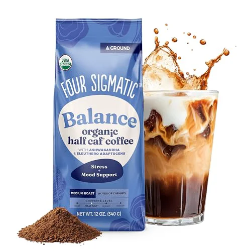 User-Friendly 4551058 Four Sigmatic Organic Balance Adaptogen Ground Coffee 12 Ounce Clean