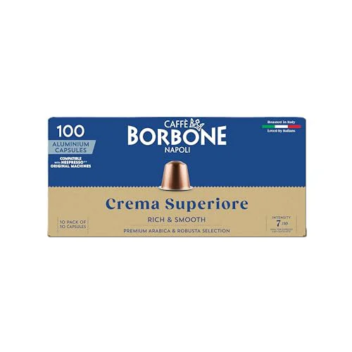 Lightweight Crema Superiore Aluminum Capsules Compatible with Nespresso Machines 100 Count Top-Quality